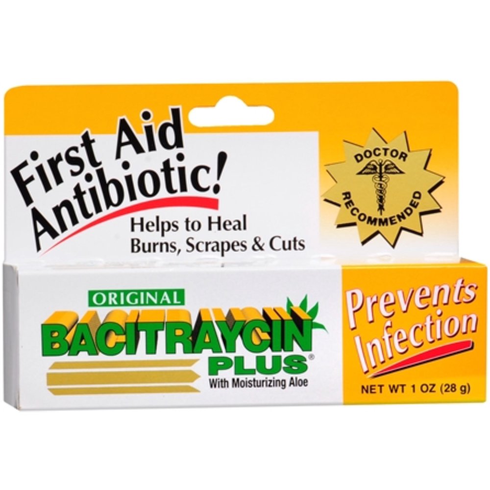 Bacitraycin Plus First Aid Antibiotic Ointment 1 oz (Pack of 4