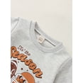 thumbnail image 4 of Bagilaanoe Toddler Baby Girl Boy Oversized Sweatshirt Long Sleeve Rugby Letter Print Pullover 6M 12M 18M 24M 3T 4T Kids Fall Loose Tee Tops, 4 of 9