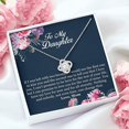 thumbnail image 3 of Mother to Daughter Necklace, Daughter Gift from Mom, Mother Daughter Necklace, Mother to Daughter Jewelry, Daughters Birthday Gifts, 3 of 3