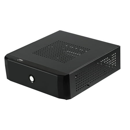 Mini ITX Case Slim Profile Practical Iron 2.0 USB Computer Case for Office