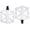 White, variant on uvwlwu Pedal Aluminum Bearing Bike Pedals With 16 Pins Lightweight Platform Pedals Universal 9/16" Bike Pedal For Road Bike(White,13x20x4 cm)