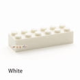 thumbnail image 1 of 20pcs Thick 2x6 DIY Building Blocks Figures Bricks Dots Educational Creative Size Compatible With 2456 Plastic Toys for Children White 20pcs, 1 of 6