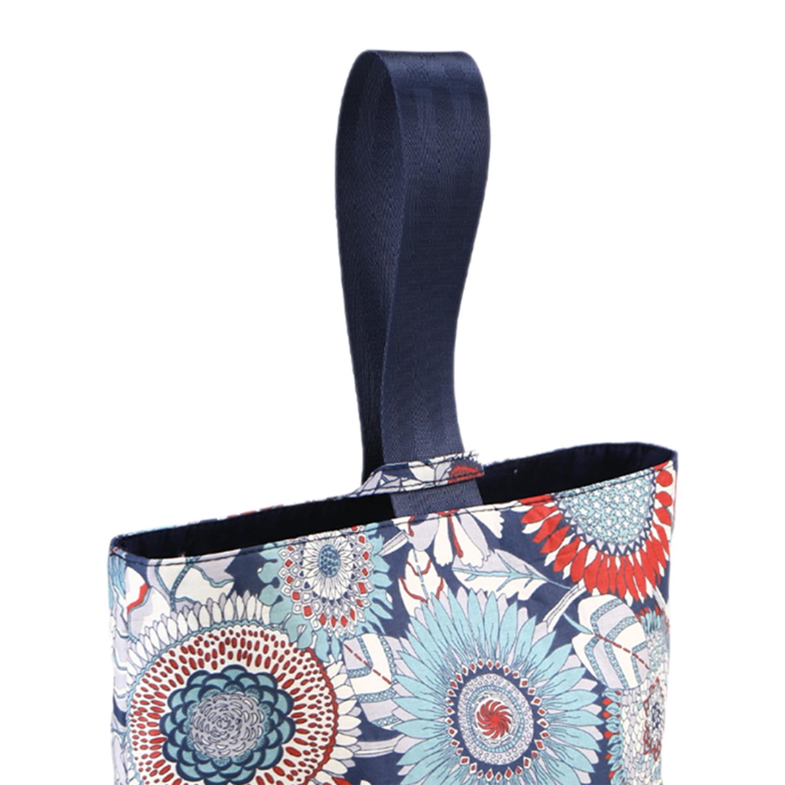 amagogo Yarn Bag for Crocheting Storage Drum Stylish Portable Yarn Organizer Knitting Tote Bag for Household Travel Knitting Supplies