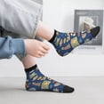thumbnail image 5 of Goofa Marine Nautical Pattern Non Slip Socks with Grips for Elderly, Crew Socks Yoga Hospital Socks Cushioned Sole Gripper Socks for Men Women, 5 of 5