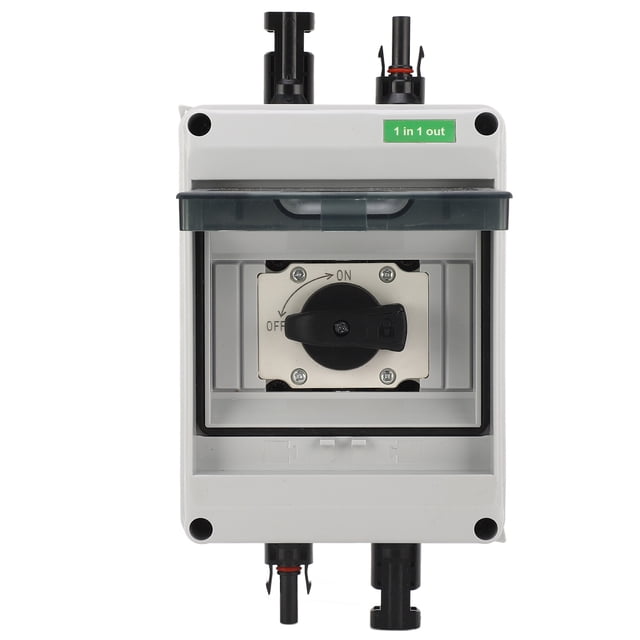 Interruptor De Desconexión De CC Solar DC1000V 32A, Contactos Plateados, Interruptor Aislador De CC PV 1 En 1 De Salida Para Caja Combinadora De Inversores (como Se Muestra)