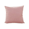 thumbnail image 2 of Meitianfacai Solid Color Thickened Linen Sofa Pillow with Removable Cover 40x40cm Home Decor Cushion for Living Room Bedroom and Office Comfortable Support Pillow (Pink), 2 of 6