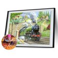 thumbnail image 1 of Cuadros Decorativos 5D tren mosaico diamante pintura dibujo completo redondo taladro DIY arte artesanía Kit Ehuebsd Nuevos Originales, 1 of 9