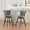 Gray, variant on 26" Counter Height Bar Stools Set of 2, 360° Swivel Bar Stools with Tufted Button Trimmed Edges, Upholstered Velvet Kitchen Counter Stools with Wood Legs, Gray