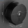 thumbnail image 3 of Roll Toilet Dispenser, Wall Mount Toilet Paper Holder  for Home Black, 3 of 3