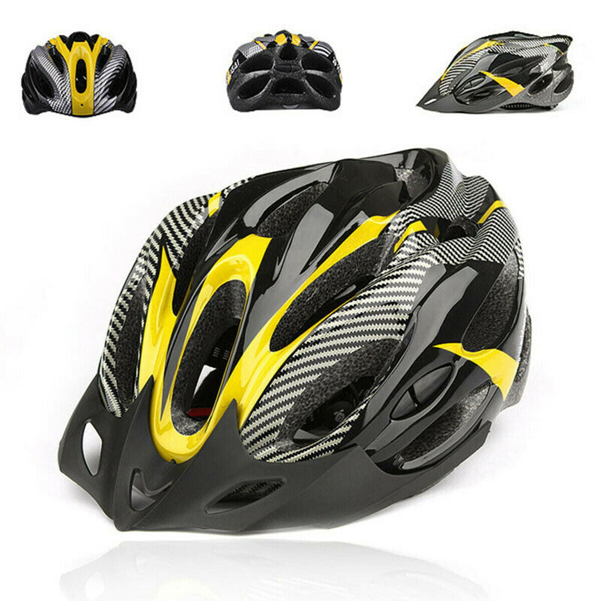 Carbon Bicycle Cycling MTB Mountain for Men Women Adult Bike Helmet Skate X1Q5E 
