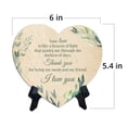 thumbnail image 5 of Your Love Is Like A Beacon Of Light That Guides Me Through The Darkest Of Days. Thank you for being my mom and my friend. I love you. Heart Shape Table Sign (6" x 5"), 5 of 5