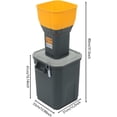 thumbnail image 6 of Electric Grain Grinder 7.93 Gallons Grain Mill Grinder with 1000W Pure Copper Motor & 5 Sieves Grain Mill Machine for Dried/Dehydrated Grains Spices Corn Wheat 110V, 6 of 7