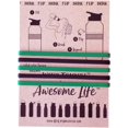 thumbnail image 2 of UTAH-Water Trackerz Water Bottle Bands for Tracking Water Intake Color Green/Black, 2 of 4
