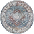 thumbnail image 1 of Tayse Reina Area Rug REI1501 Traditional Cream Vines Medallion 5' 3" x 5' 3" Round, 1 of 2