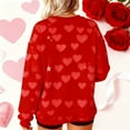thumbnail image 5 of Mifsaly Cotton Valentines Day Sweatshirt Women Hearts Print Shirts Girlfriend Gifts Oversized Tshirts Crew Neck Long Sleeve Pullover Tops 2026 Festival Fashion Spring Outfits, 5 of 10