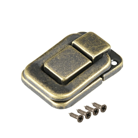 Unique Bargains Toggle Latch, 40mm Bronze Decorative Hasp Wooden Box Catch 5Pcs