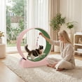 thumbnail image 6 of Ktaxon Cat Exercise Wheel 31in w/Green Mat & Free Teaser Wand, Safe PP Treadmill for Cats, Pink, 6 of 12