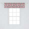 thumbnail image 2 of Ambesonne Flower Valance Pack of 2, Romantic Bridal Bouquets, 54"X12", Dark Coral Sage Green, 2 of 2