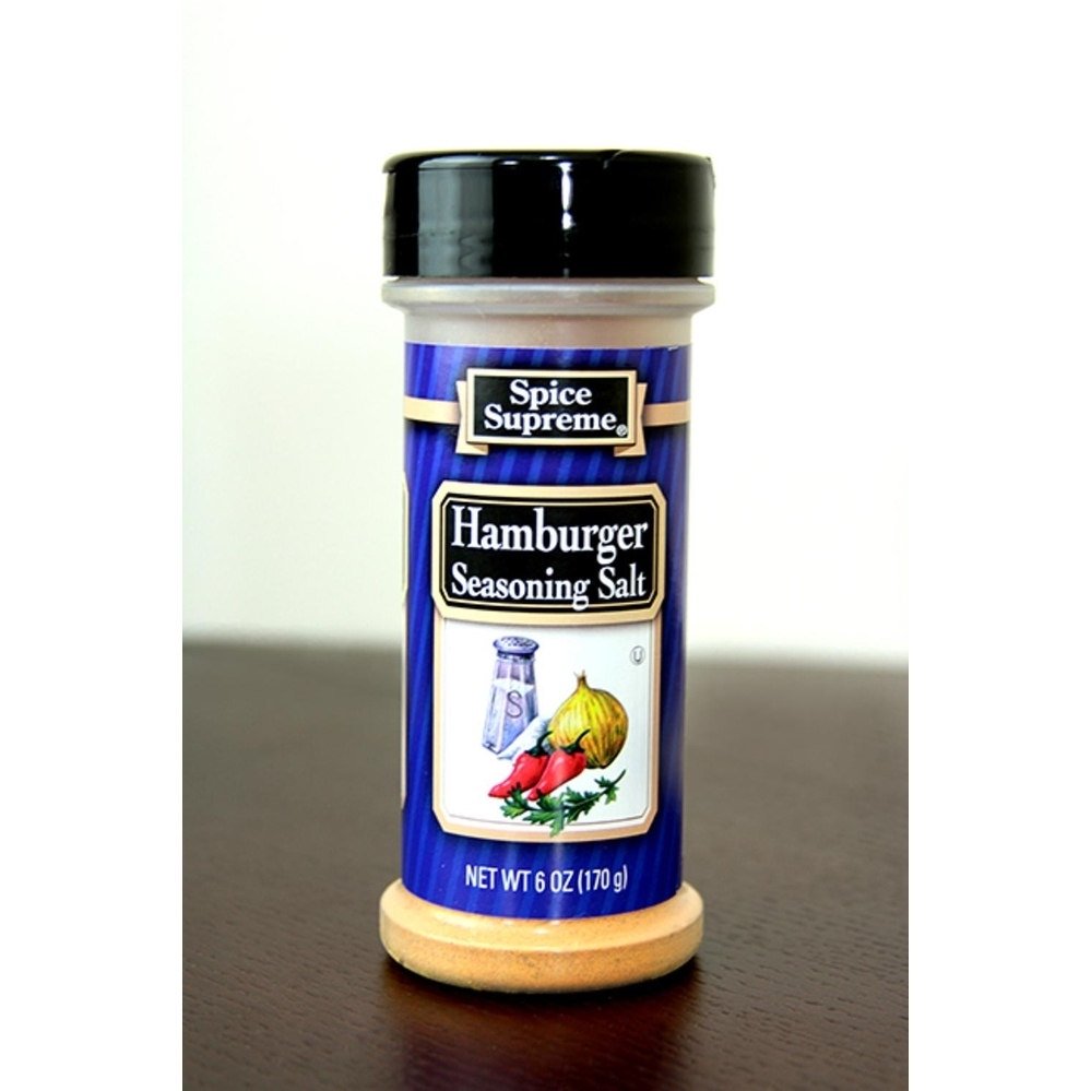 Pack of 12 Spice Supreme Hamburger Salt Seasonings 6 oz. 30800