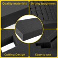 thumbnail image 3 of 4 PCS Pick Apart Foam Insert- 2 Size Pick and Pluck Foam- Pluck Pre Cube Sheet Foam with Bottom Use for Board Game Box Cases Storage Drawer (Length 1, 3 of 6