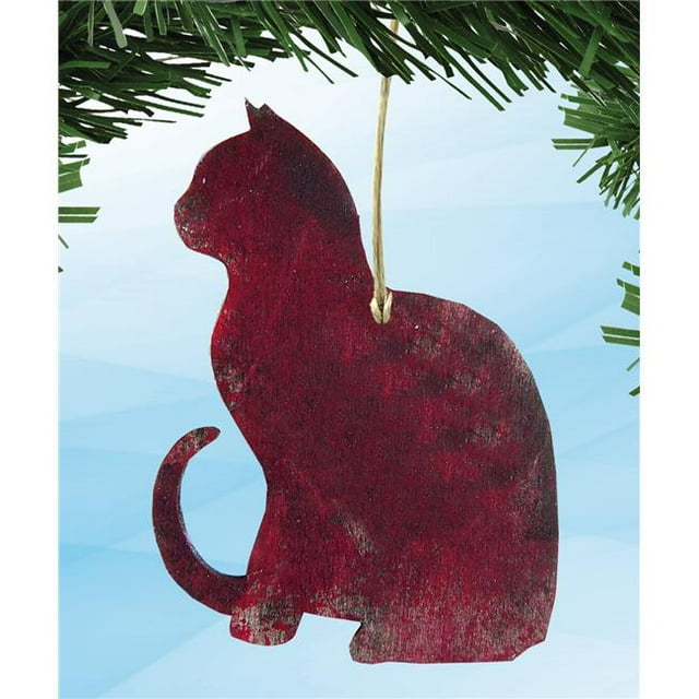 Designocracy 99111-M Aimant en Bois Face de Chat