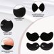 thumbnail image 3 of 2 pares de adhesivos para el pecho sin aros de silicona en forma de mango, vestido de novia fino, adhesivo para el pecho con botón frontal push-up, 3 of 5