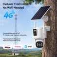 thumbnail image 4 of No WiFi Cellular Security Camera for Farm, Cabin & Jobsite, 4G LTE, 24/7 Recording, Solar Powered, Night Vision, 32GB SD, 4 of 9