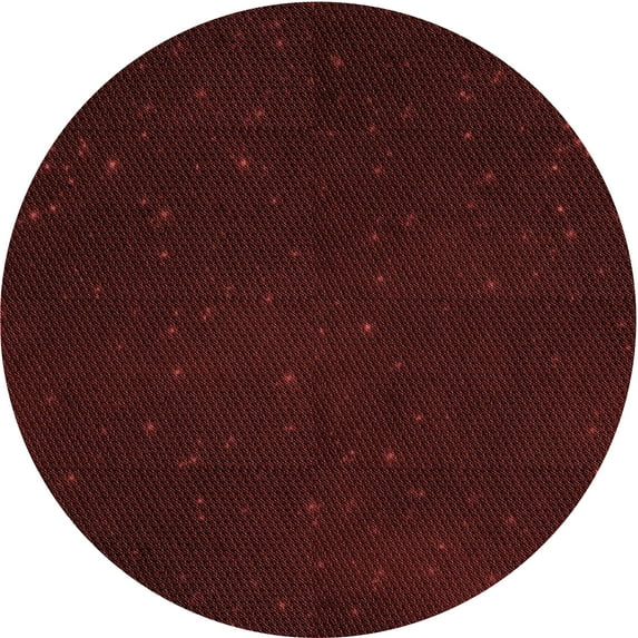 Ahgly Company Indoor Round Patterned Black Bean Brown Area Rugs, 5' Round