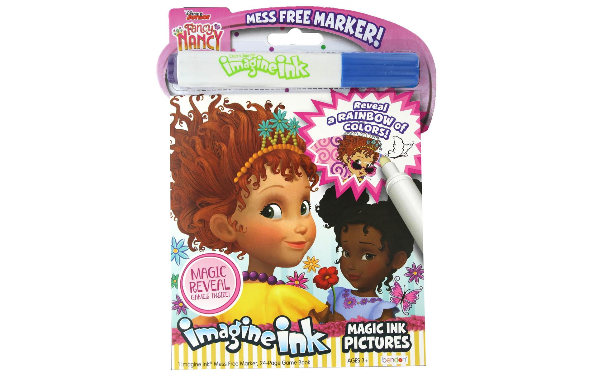 LARGE Fancy NANCY Imagine Ink Activity Book Marker Mess Free Coloring child Girl 