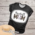 thumbnail image 2 of Mujeres Casual Béisbol Mamá Tie-dyed Impreso Manga corta Cuello redondo Pullover Blusa Camiseta Tops OAVQHLG3B Store lin121212, 2 of 5