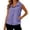 Purple, variant on Women's Solid Hooded Sun Vest, Lightweight Loose Fit Sleeveless Outdoor Jacket Cover Up