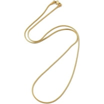 1pc 1Pcs Real 18K Gold Plated Square Snake Chain Necklaces 1.5mm Stainless Steel Minimalist Chain Necklace Choker with Lobster Claw Clasps for Men Women Personalized Jewelry 20 inch