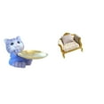 thumbnail image 1 of Bandeja de gato, oso, estatua de resina, sofá de casa de muñecas, modelo de madera, llaves y artículos pequeños, adecuado para la decoración, 1 of 8