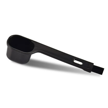 

JINGT Coffee Scoops with Brush Espresso Grinder Brush Ground Coffee Cleaning Tea Power Black