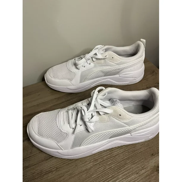 ?? Size 14 Brand New PU & MA X Ray White And Violet Shoes W/ Box
