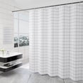 thumbnail image 6 of Xoxingysm Shower Curtain Bath Grid Shower Curtain Liner for Bathroom Fabric Shower Curtain Set with and Hooks Machine Washable Easy Easy Care, 6 of 9
