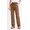 Khaki, variant on Dasayo Casual Pants for Womens Elastic Waist Solid Trousers with Pockets Plus Size Straight Leg Slacks
