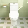 thumbnail image 4 of DeerValley Ally 10 in. Rough in Size 1-Piece 0.8/1.28 GPF Dual Flush Elongated Toilet in White, Seat Included, 4 of 18