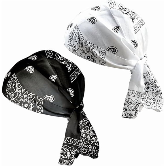 Paisley Print Doo Rag Cooling Skull Cap, Sweat Wicking Elastic Helmet Liner Bandana Head Wrap for Men Women, Motorcycle Cycling Sports Headscarf