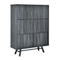 thumbnail image 3 of Noble House Platter Faux Wood Cabinet, Matte Black, Somona Grey Oak, 3 of 11