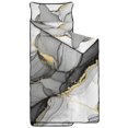 thumbnail image 2 of Black and Gold Marble Pattern Teens Toddler Nap Mat with Pillow, Sleeping Mat Bag for Preschool Daycare 59"x22", 2 of 6