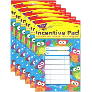 TREND Owl-Stars! Incentive Pad Pack of 6 (T-73034-6)