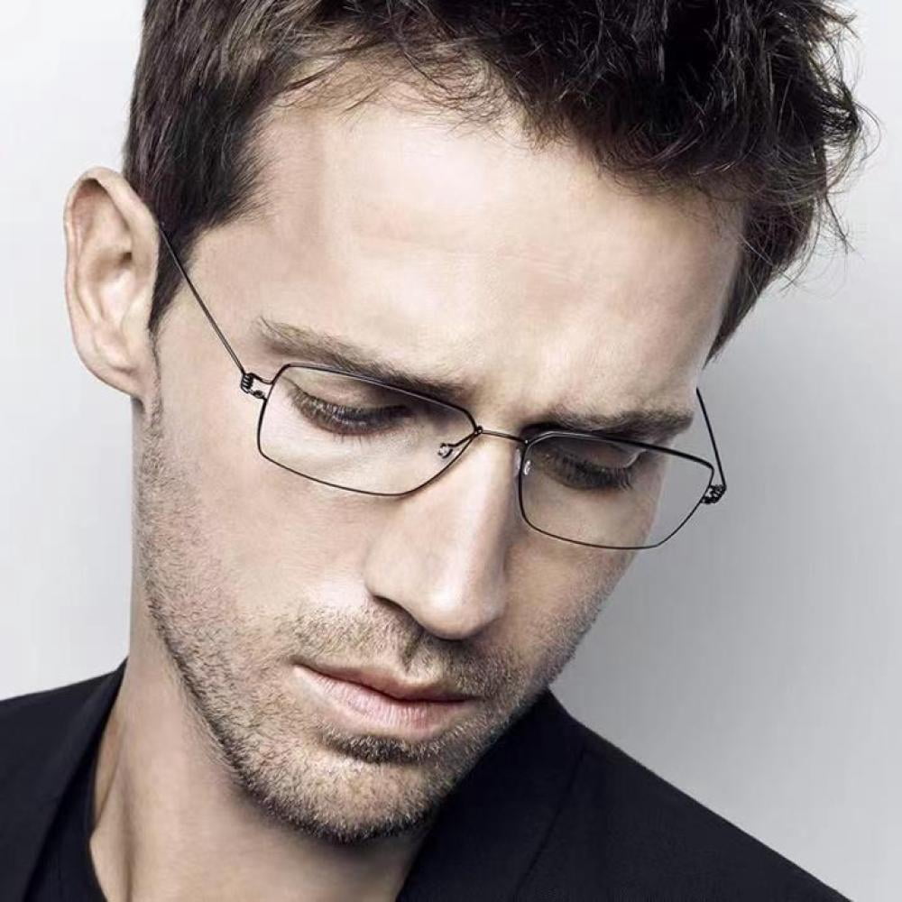 3 Pairs of Men Women Screwless Ultralight Reading Glasses 3.5 Rectangle Anti Blue Light Readers +3.50