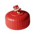 thumbnail image 4 of Organizador de almacenamiento de alimentos, plato de frutas, bandeja para verduras, servicio dividido para Año Nuevo chino Rojo Grande 2 capas, 4 of 9