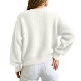 thumbnail image 5 of Wenini Women's Fall Solid Color Long Sleeve Knit Cardigan Sweater Outerwear Top Without Button, 5 of 6