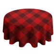 thumbnail image 4 of Christmas Round Tablecloth 60x60in(153x153cm) – Waterproof Polyester Table Cover with Full Print Design, Wrinkle Resistant & Washable for Kitchen Dining Party Decor, 4 of 6