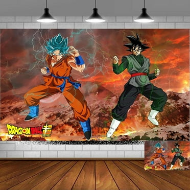 Dragon ball Backdrop Banner Party Supplies Poster Movie Theme Background for Photography Birthday Decorations