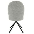 thumbnail image 3 of Set of 4 Boucle Side Chair with Swivel, Modern Dining Chairs, Fabric Upholstered Dining Room Chairs Dinner Chair Stylish Kitchen Chair (Gray), 3 of 7