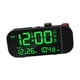thumbnail image 5 of Reloj despertador con proyección, pantalla LED nítida, formato ajustable de 12/24 horas, decoración sencilla para el hogar. Negro, 5 of 9