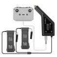 thumbnail image 2 of Double Electric Car Charger for DJI Mavic 3 Fast Charging, Non-Slip Design, USB Interface, ABS Material, Black, 2 of 2